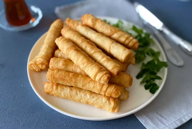 Sigara Böreği with potato and sausage