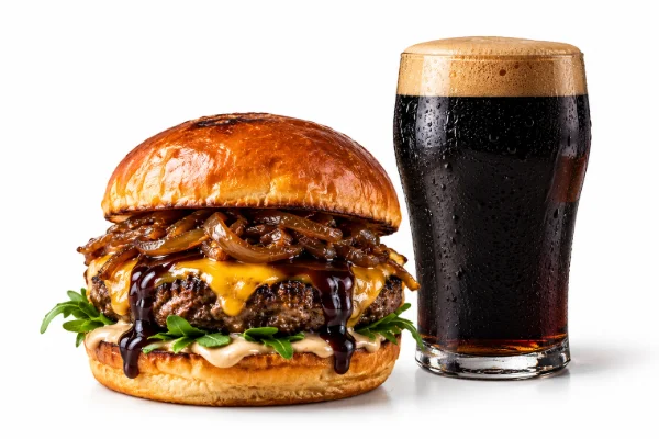 Stout burger + 25 cl Belfast stout