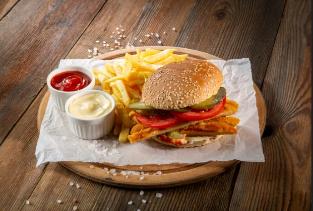 Chicken Schnitzel Burger