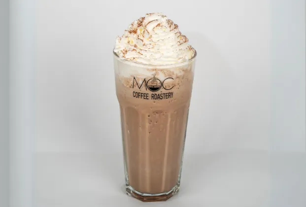Chocolate banana cream milkshake