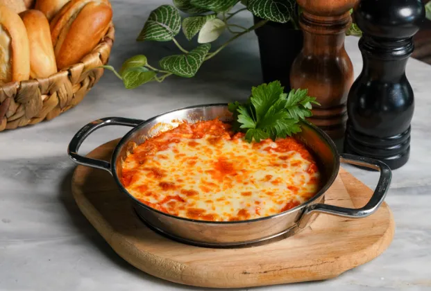 Menemen with kaşar cheese