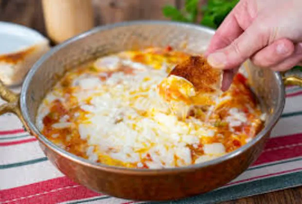 Menemen with kaşar cheese