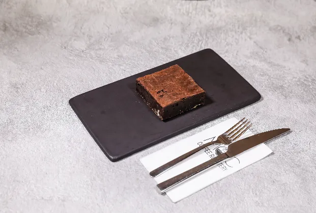 Brownie with Callebaut milk chocolate