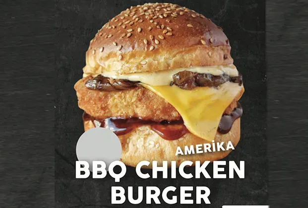 BBQ Chicken Burger with Fries