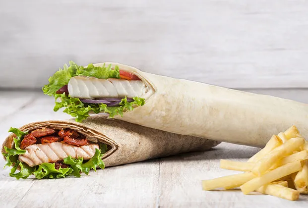 Grilled Sea Bass Wrap