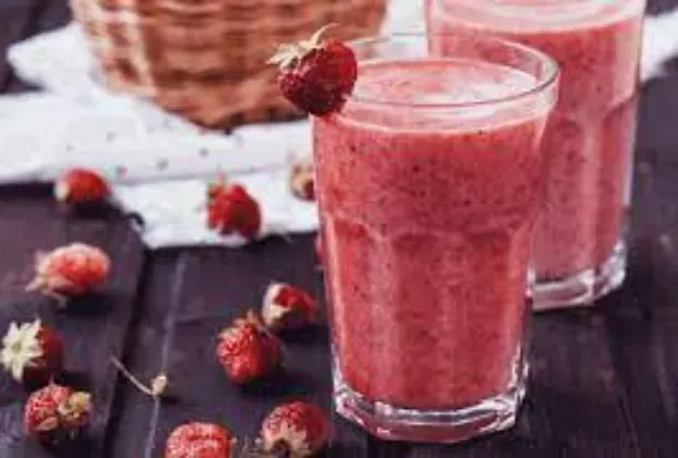 Strawberry frozen drink