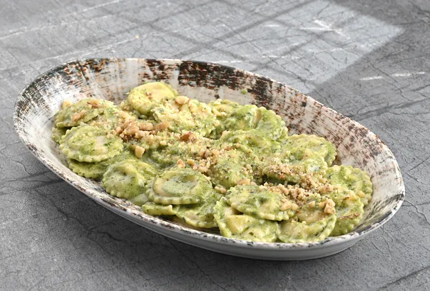 Five-cheese ravioli