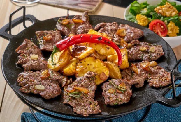 Grilled Beef Tenderloin Slices