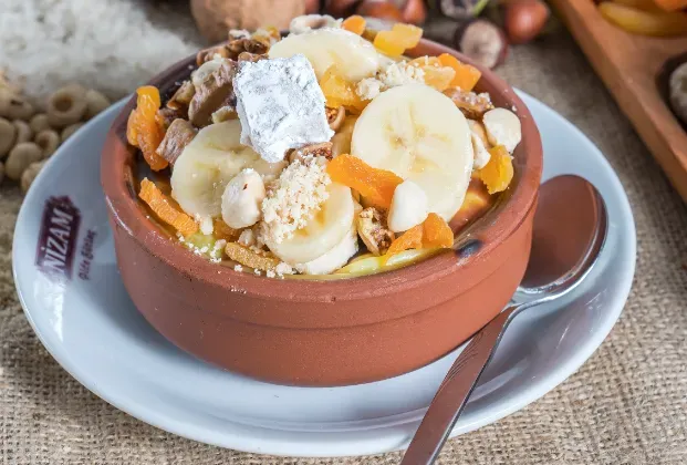 Atom baked rice pudding
