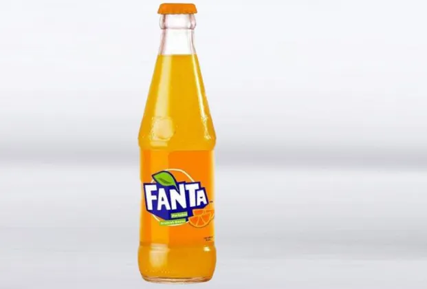 Fanta glass bottle