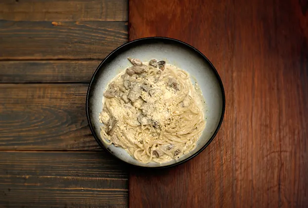 Mushroom spaghetti