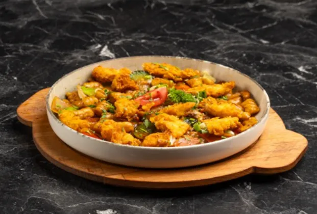 Cajun chicken gnocchi with teriyaki sauce