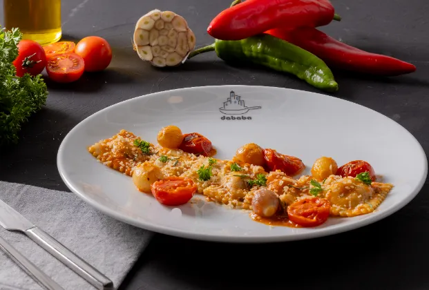 Ravioli with tomato sauce
