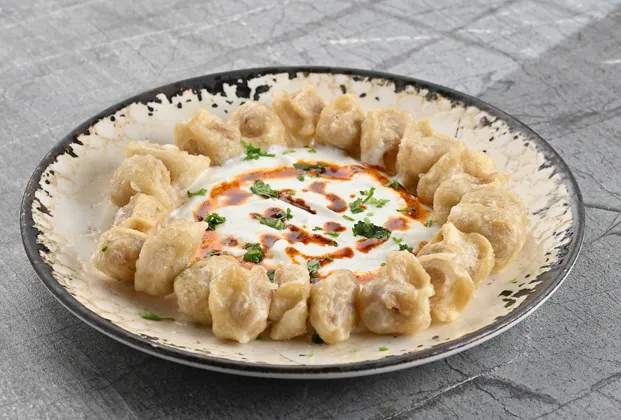Crispy beef tortellini