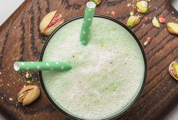Pistachio milkshake