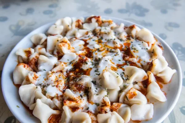 Homemade mantı