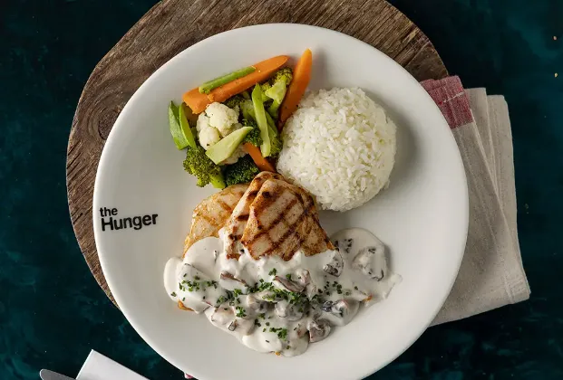 Grilled Chicken with Mushroom Sauce
