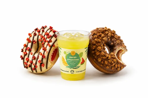Lemonade + doughnut