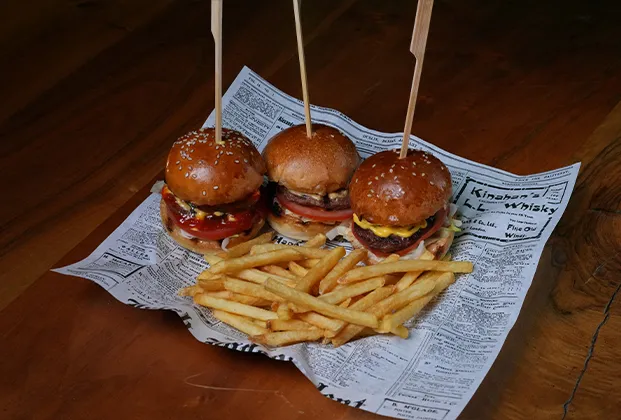 Triple Mini Mix Burger