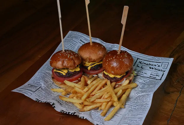 Triple Mini Cheeseburger