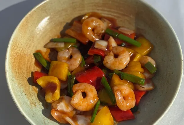 Sweet and sour shrimp