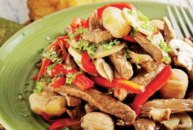 Mushroom and Meat Salad