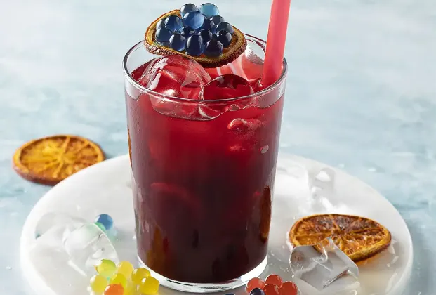 Blueberry Bubble Iced Tea