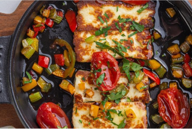 Pan-fried Halloumi