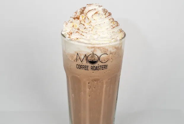 Chocolate banana cream milkshake