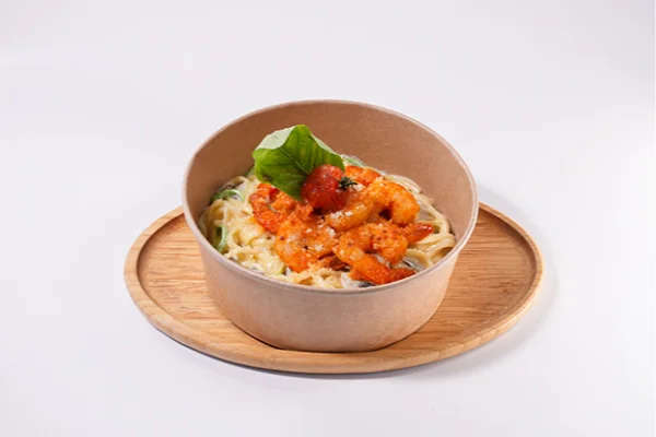 Shrimp Alfredo linguine