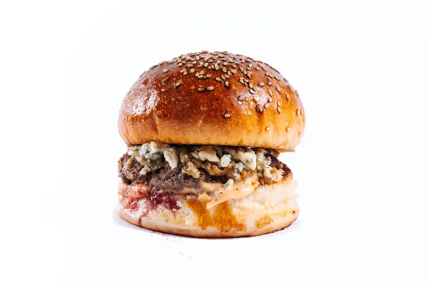 Blue cheeseburger