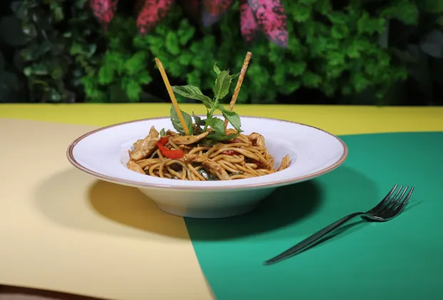 Chicken noodles
