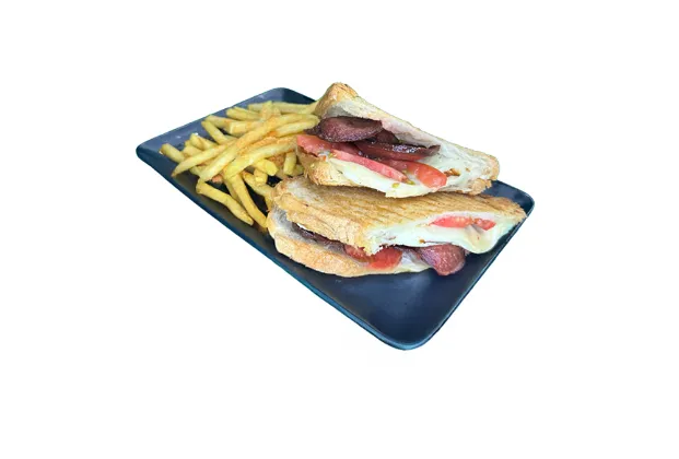 Ayvalık Toast with Kasar & Sucuk