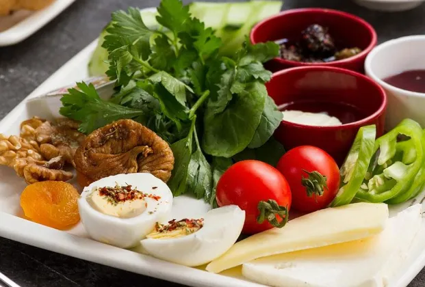 Turkish breakfast plate