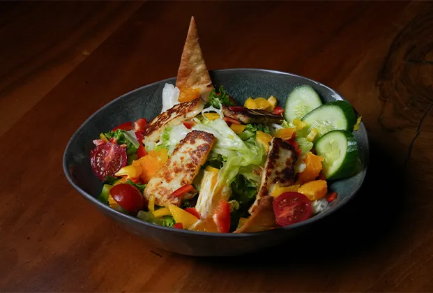 Grilled Halloumi Salad