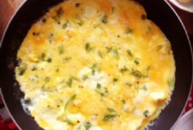 White Cheese Omelette