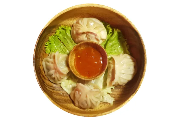 Steamed Chinese dumplings (4 pieces)