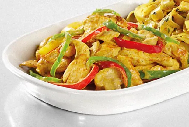 Chicken in curry sauce