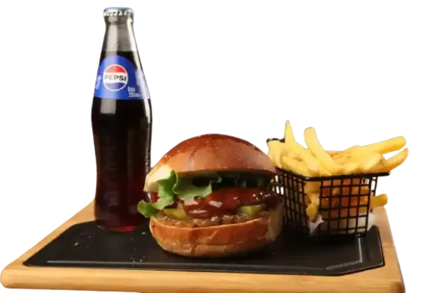 Grilled Barbecue Beef Burger