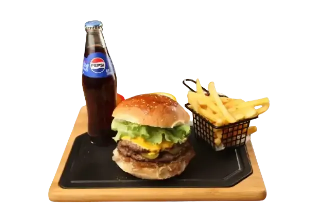Double beef burger