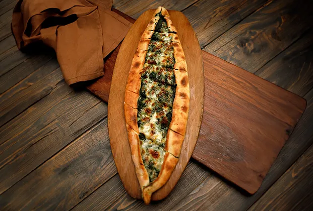 Spinach pide