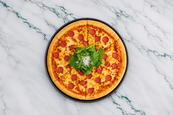 Sausage and Corn Pizza