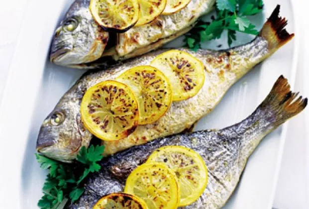 Grilled gilthead seabream