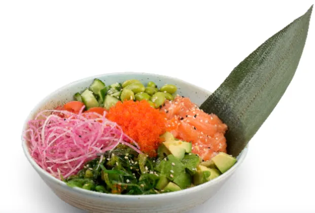 Salmon poke bowl