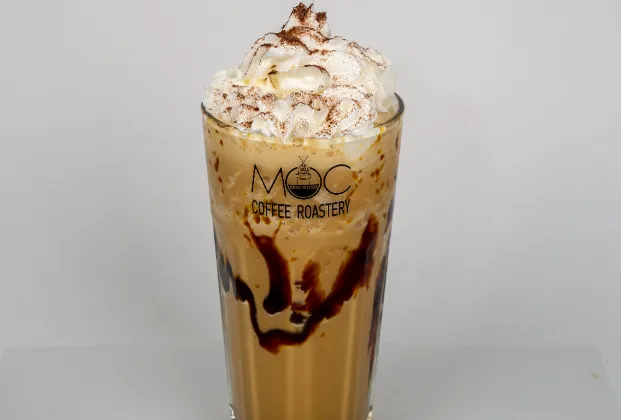 Caramel mocha cream frappe