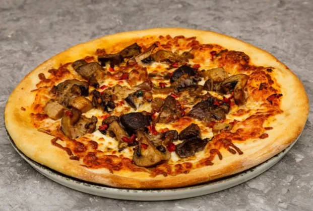 Five-Mushroom Etna Pizza