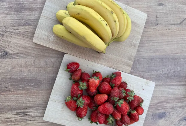 Strawberry & Banana Waffle