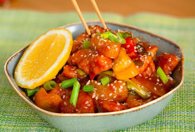 Chicken with hot sauce