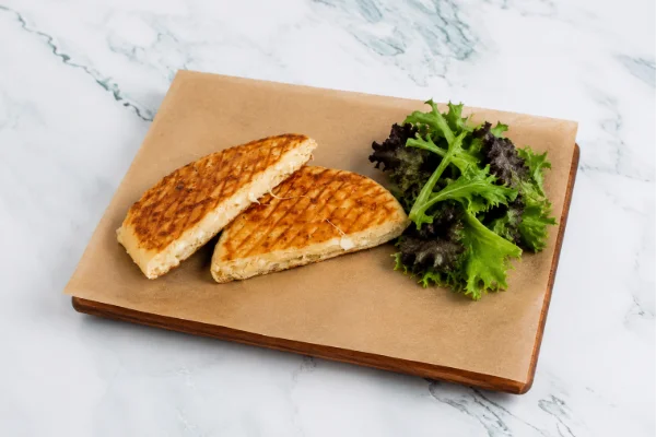 Bazlama toast with Kashar cheese