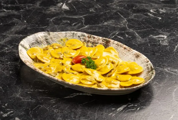 Chicken and mushroom ravioli